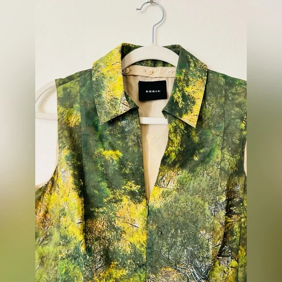 A K R I S  Forest-Print A-Line Dress - Picture 10 of 13